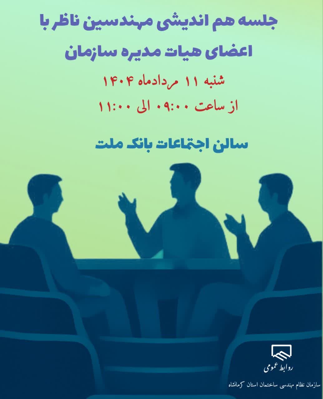جلسه هم اندیشی مهندسین ناظر با اعضای هیات مدیره سازمان